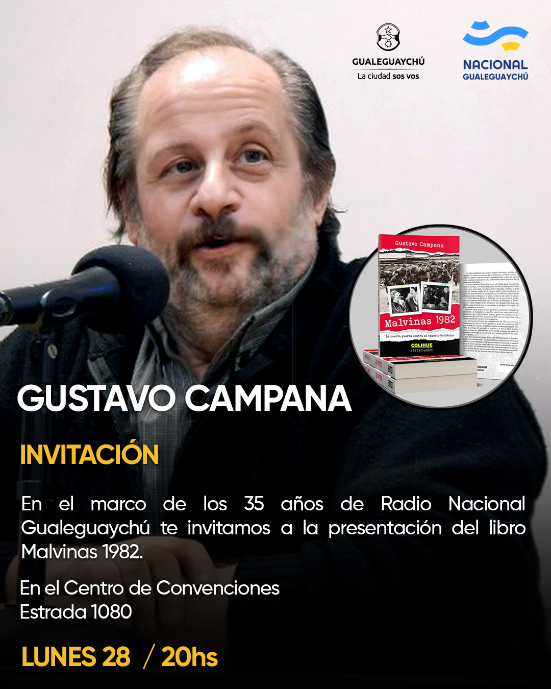 Gustavo Campana Presentar Su Libro Sobre Malvinas Radio Nacional