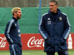 Edgardo Bauza y Lionel Messi