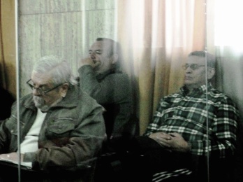 Los acusados Moroy -alias "Facundo"-, González y Lapaz.