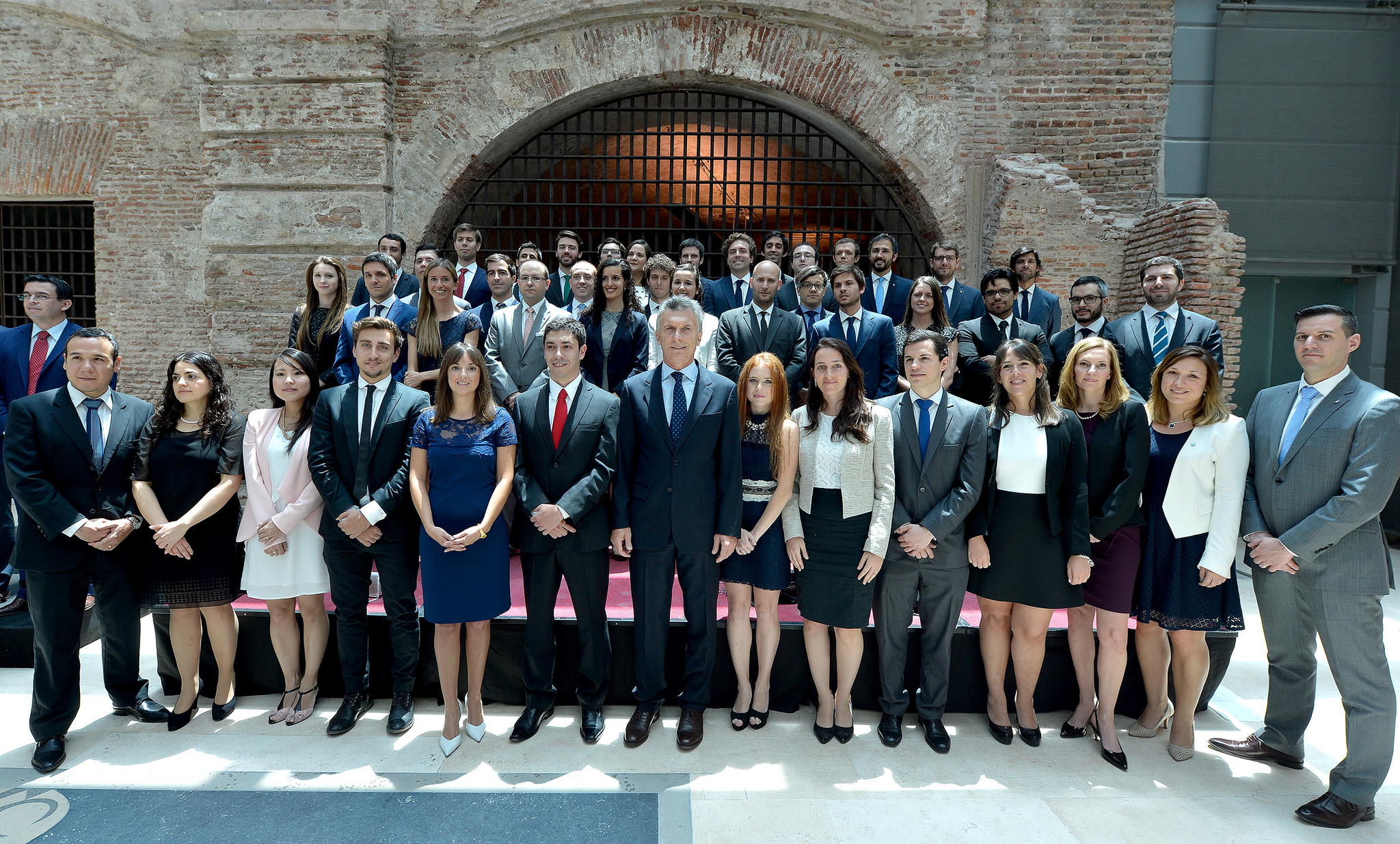 El presidente Mauricio Macri encabezó hoy el acto de jura de cuatro promociones del Instituto del Servicio Exterior de la Nación (ISEN) en el Museo de la Casa Rosada.